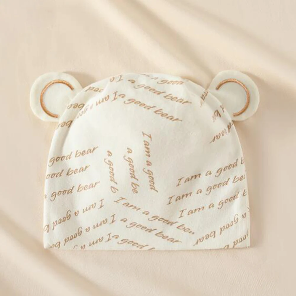 Детская Хлопковая шляпа для новорожденных 0-3 месяцев