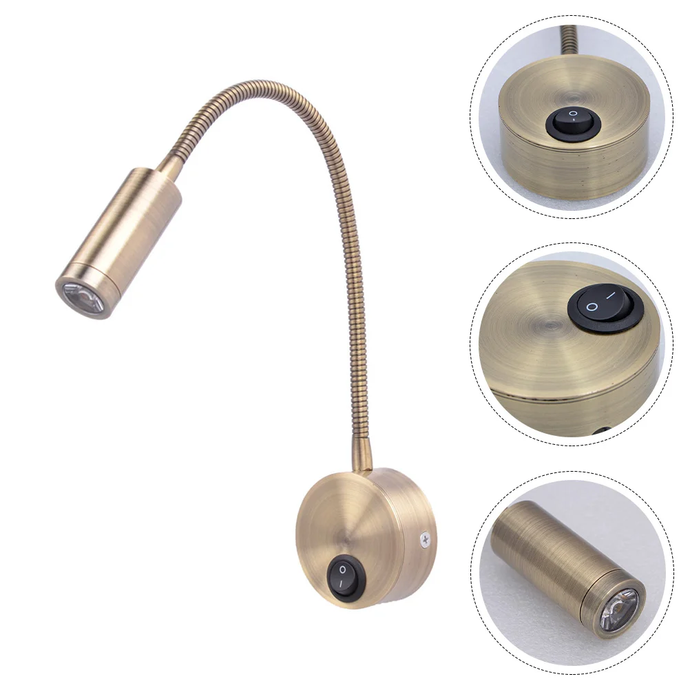 

Lamp Reading Led Wall Light Book Bedside Neck Bed Night Sconce Dorm Goose Flexible Studentsdesk