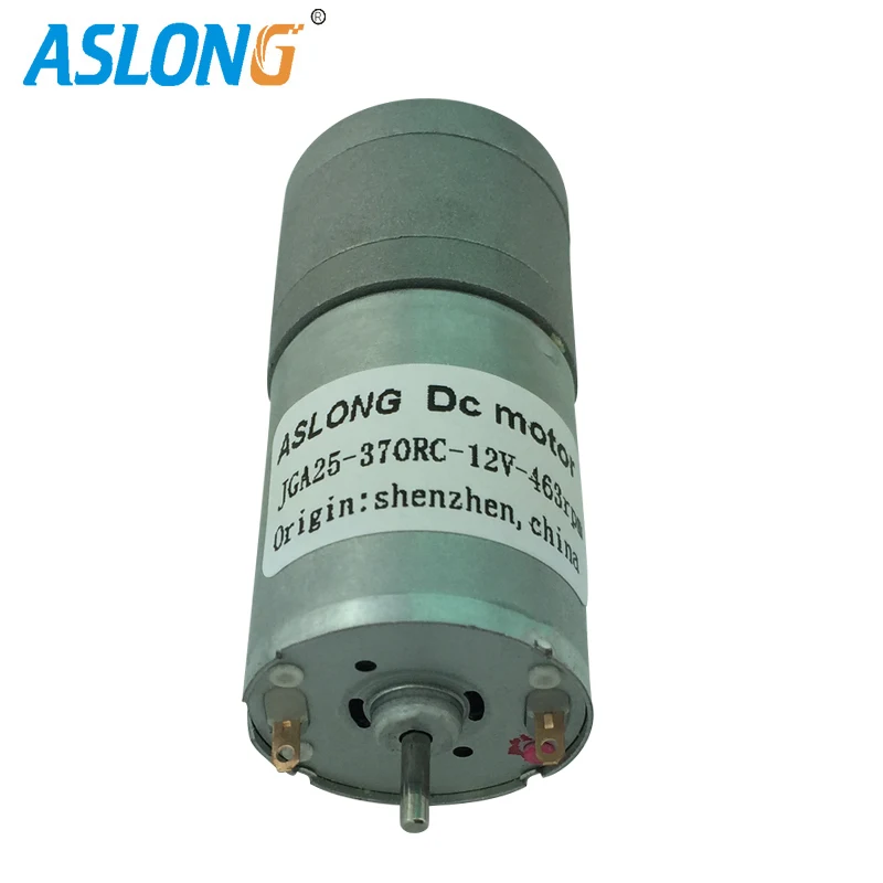 

Aslong JGA 25-370RC низковольтный мини-электродвигатель постоянного тока с двойным валом