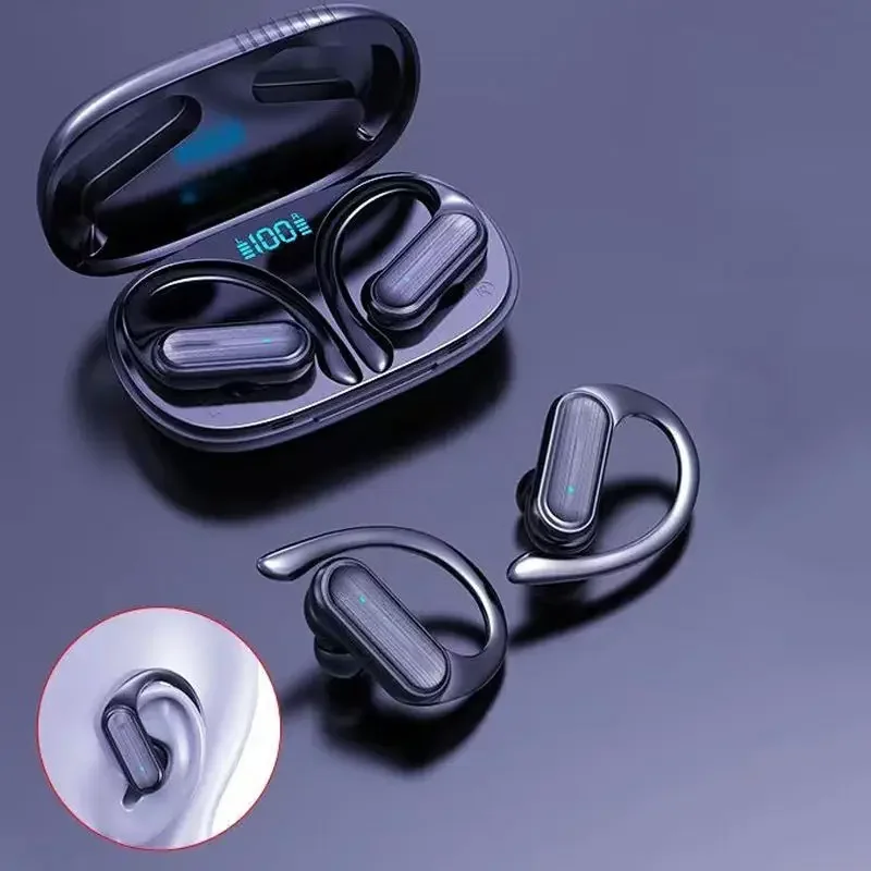 Фото Недавно обновленные наушники над ухом Bluetooth с костной проводимостью обеспечивают двойную защиту для звонков и ответа. №5