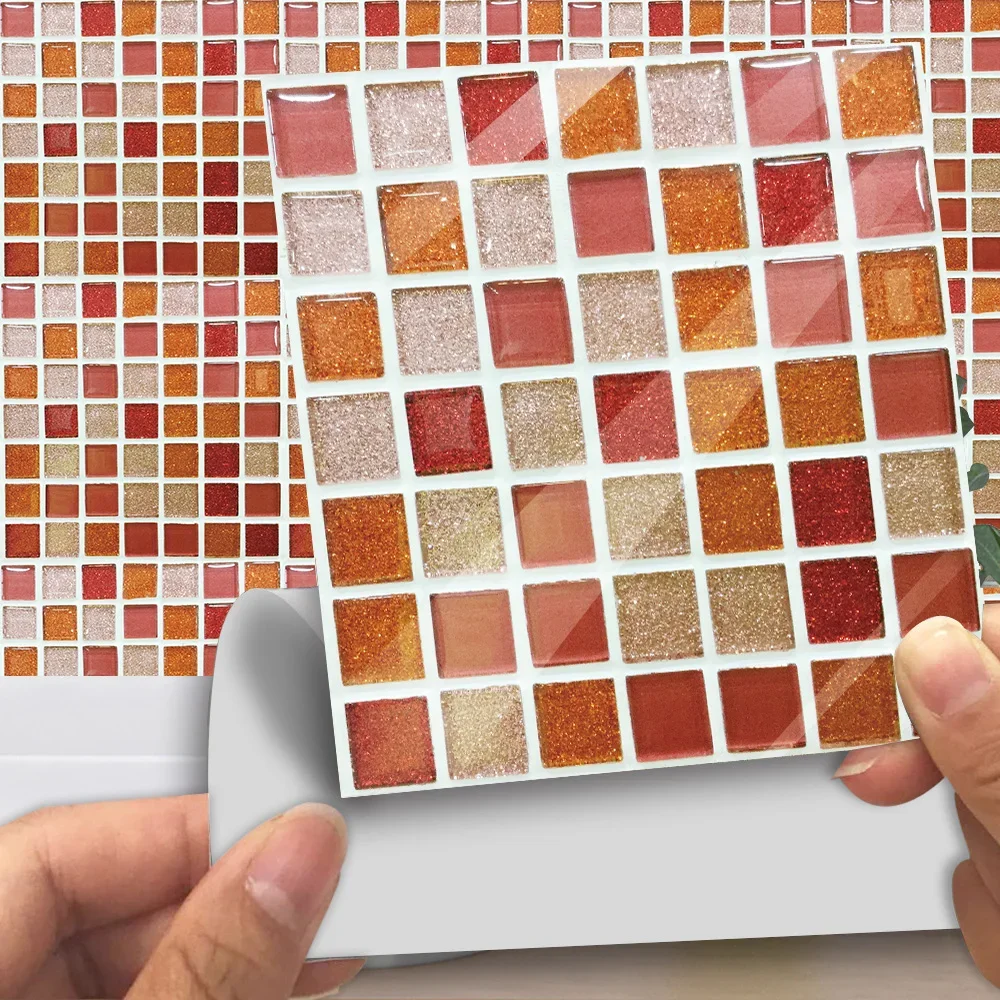 Мозаичная жесткая плитка Colorfu 10 шт./набор 10/15/20/30 см настенная наклейка кухня