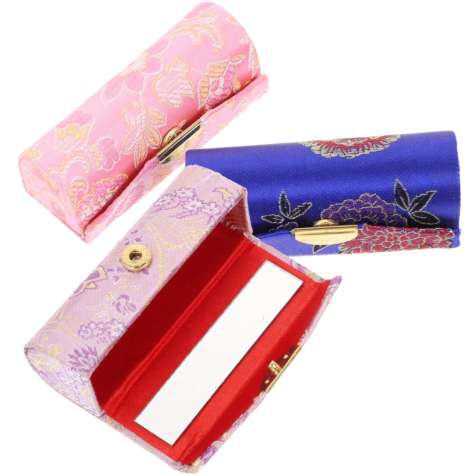 

3 Pcs Makeup Organzier Jewelry Lipstick Women Makeup Lipstick Box Lip Gloss Women Lipstick Holder Purse Makeup Box