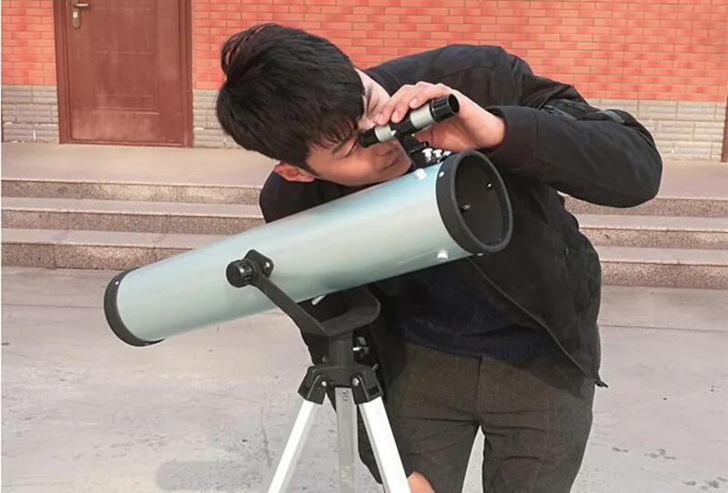 Астрономический телескоп F70076 с большой апертурой увеличением в 350 раз для