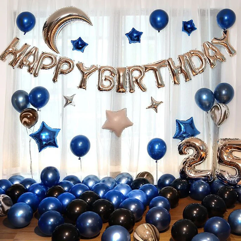 Party Balloon Decoration Background Wall Baby'S First Birthday Decoration Package Happy Birthday Balloon Set