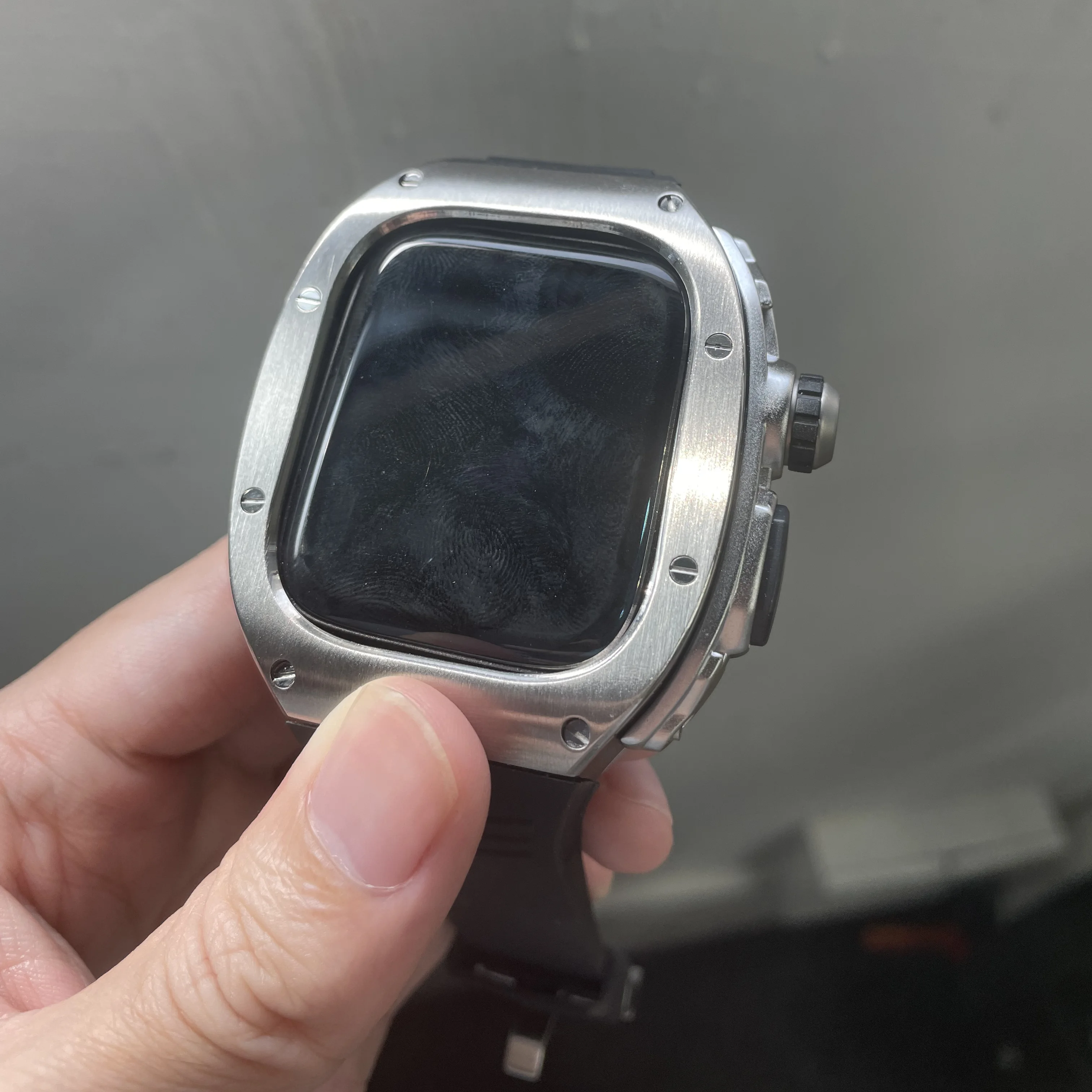 49mm Modification Kit Stainless Steel Case for Apple Watch Band Ultra 49MM Silicone Strap for IWatch 49mm Mod Kit Accessories