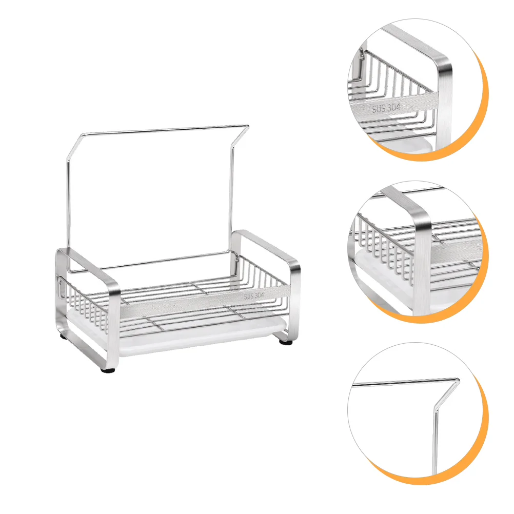 

Kitchen Utensils Holder Countertop Cleaning Dishcloth Storage Holder Sink Sponge Rack