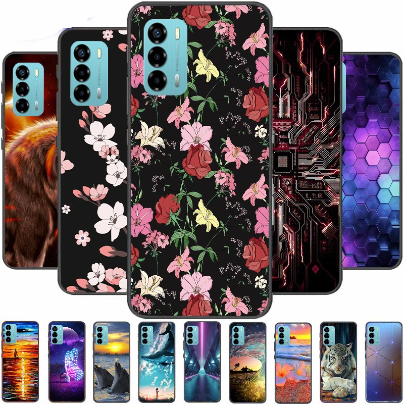 

Case For ZTE Blade V40 5G 2022 Cover Soft TPU Cartoon Cute Coque Painting Fundas Bumper Shell Back Colorful Phone