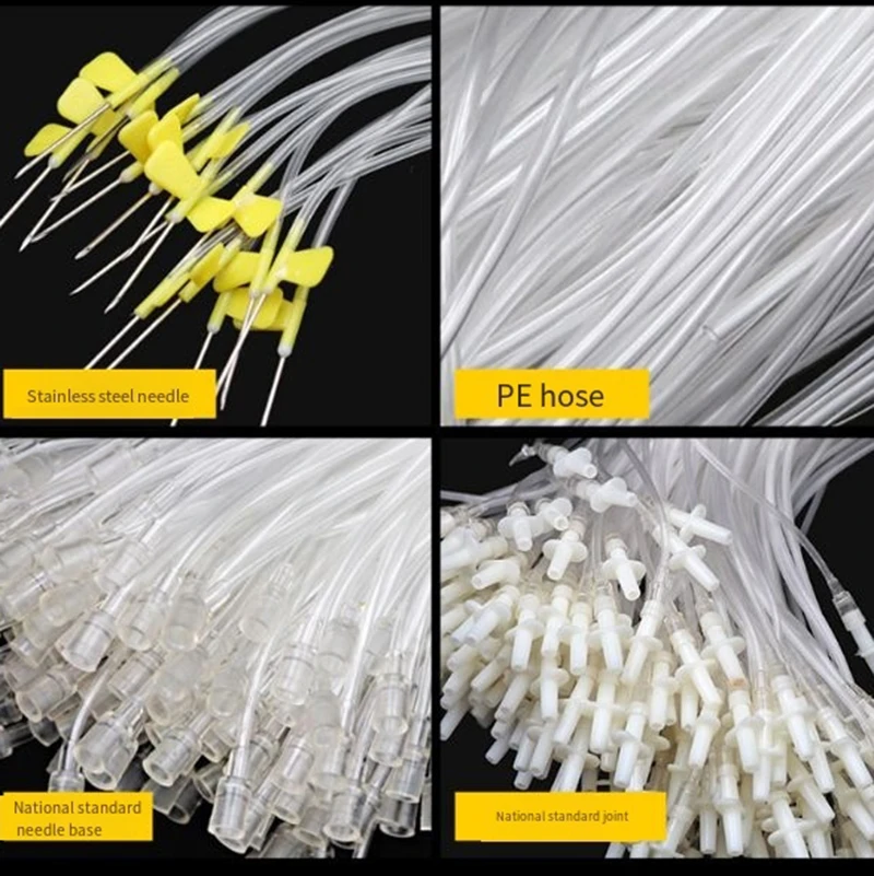 

Pet Syringe Tube with Needle Veterinary Infusion Needle Infusion Needle Scalp Acupuncture for Dog Cat Pig Hose Animal Needle