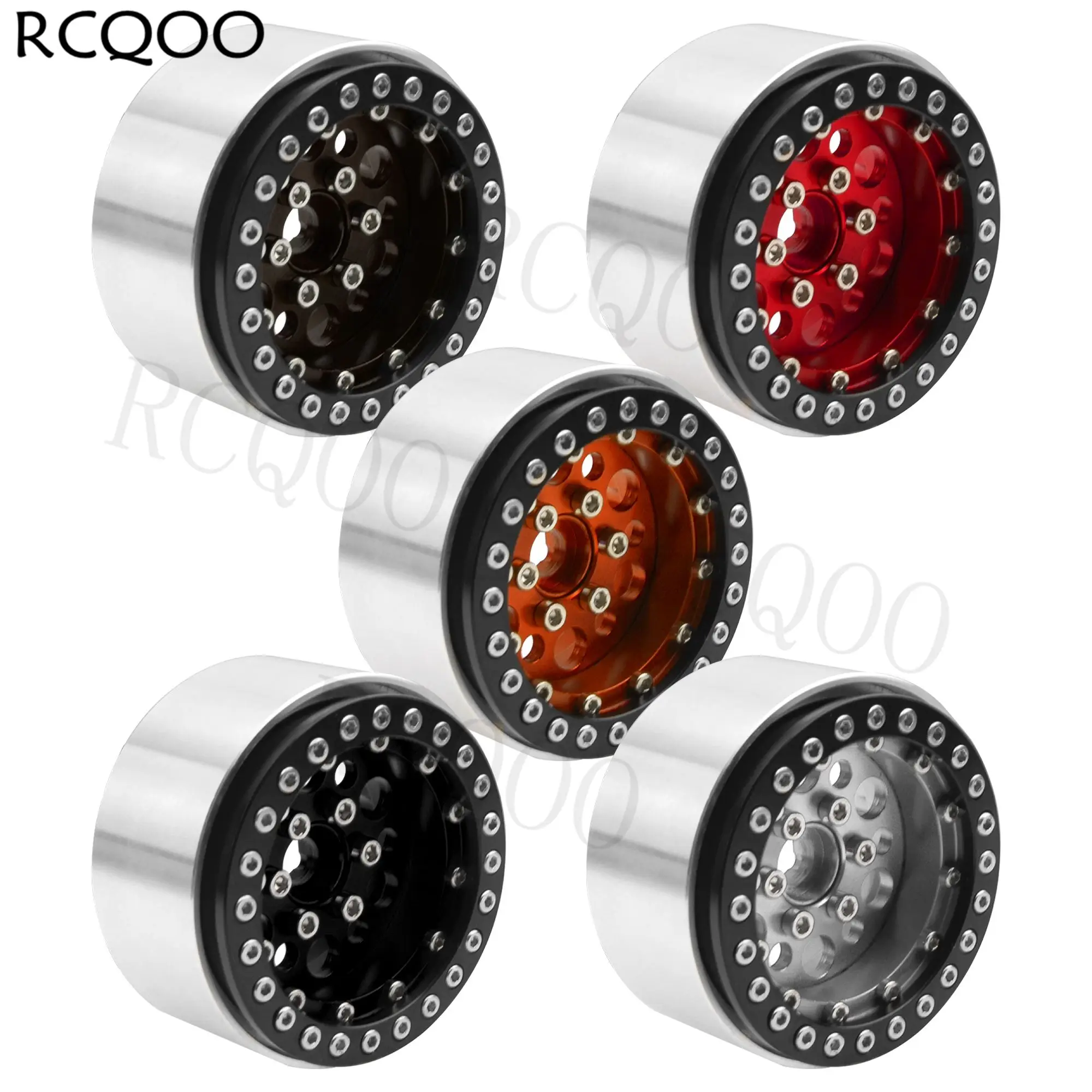 

Колесные диски 1,9 дюйма из алюминиевого сплава для Traxxas TRX4 Axial SCX10 RCAWD D90 D110 Tamiya CC01 1/10 RC Crawler Car