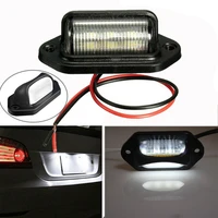 necessary car essential lamp 8led dual color card license plate headlamp car truck bus trailer tail lamp side lamp 12 24v