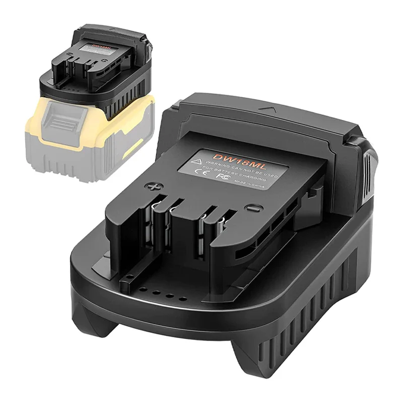 For Dewalt 18V/20V Max Li-ion Battery Adapter Convert To for Milwaukee 18V Tool Use