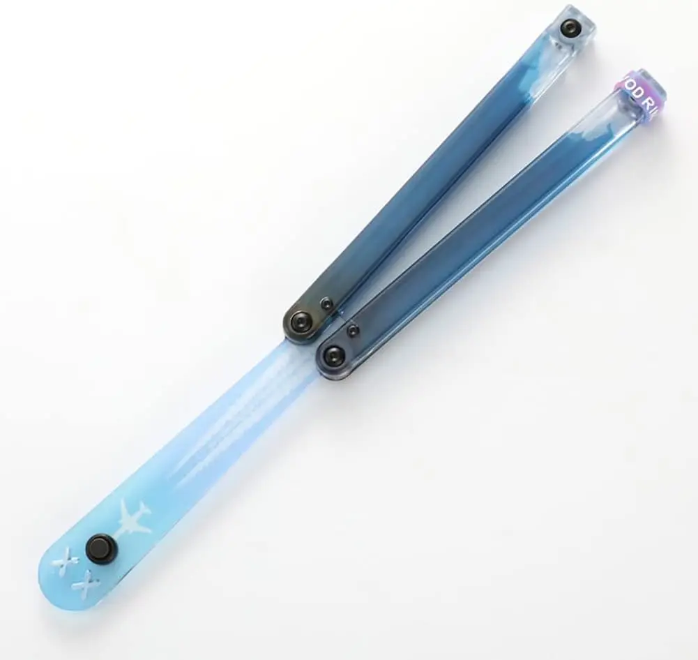 Фото Тренировочный складной нож Balisong для тренировок, тренажер для улицы, Tanto Pocket, без острых инструментов EDC, игрушечный нож, уличные инструменты №1