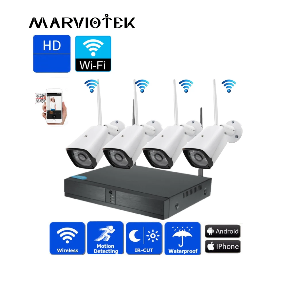 

CCTV camera system Video Surveillance Nvr kit 4/8 cameras Night Vision 4/8CH security Camera system wireless Surveillance Kit