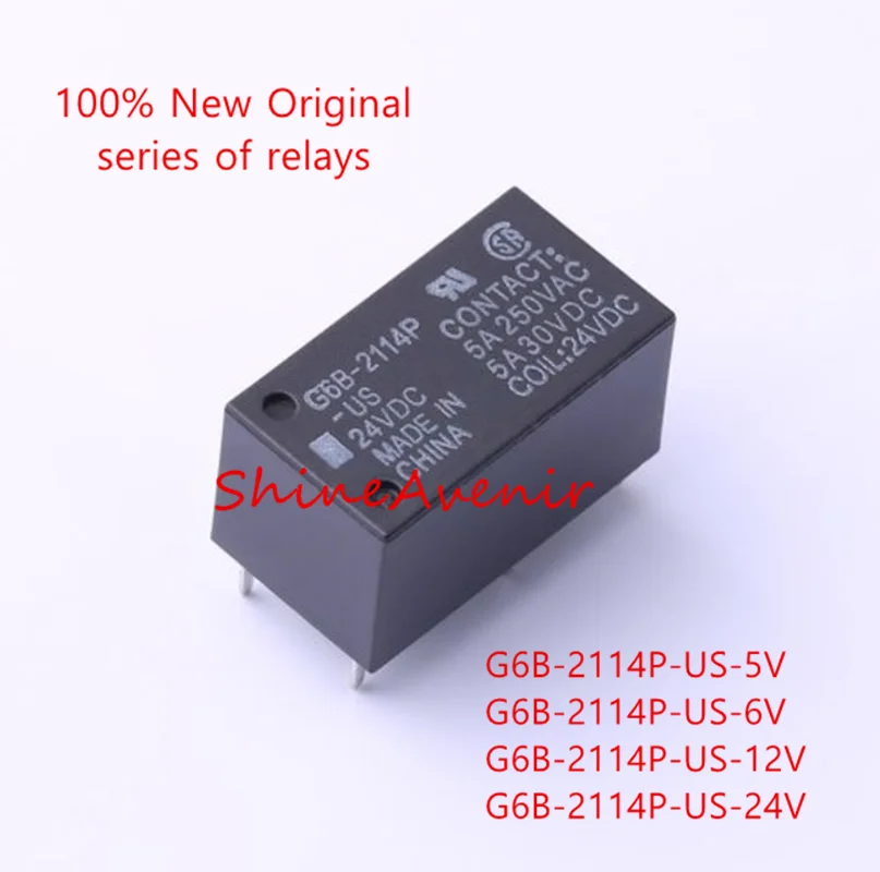 15 шт. G6B-2114P-US-5V 12V 24V G6B-2114P-1-US-5V G6B-2114P-FD-US-12V реле 100% оригинал