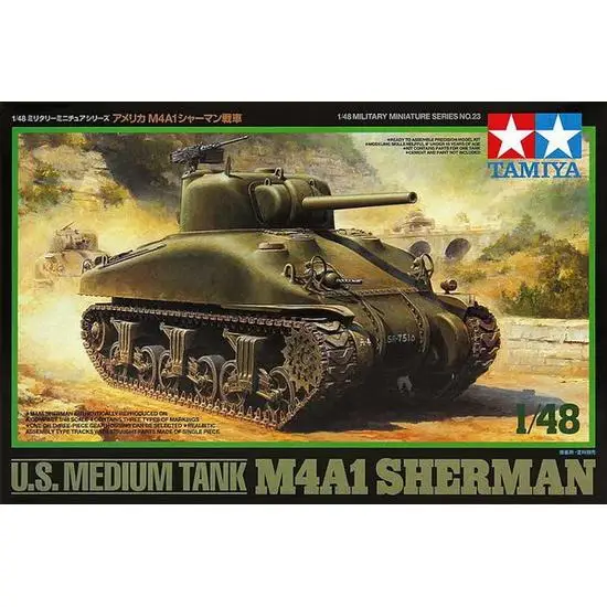 

TAMIYA 32523 1/48 WWII US Medium Tank M4A1 Sherman model kit