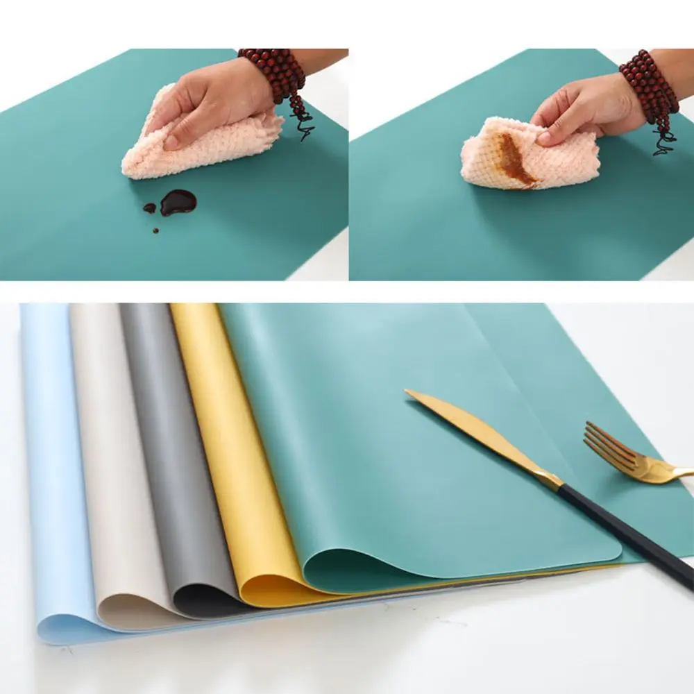 

Portable Craft Mats Kitchen Dining Extra Large Table Placemat Silicone Mat Waterproof Pad Counter Protector