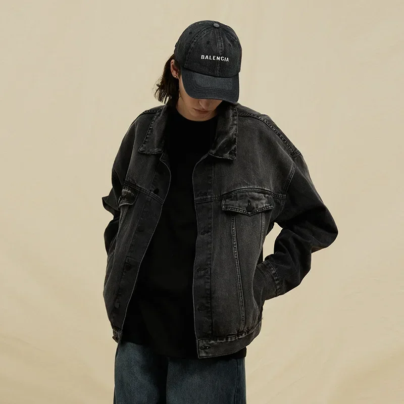 Осенне-зимняя американская Модная брендовая Повседневная джинсовая одежда.