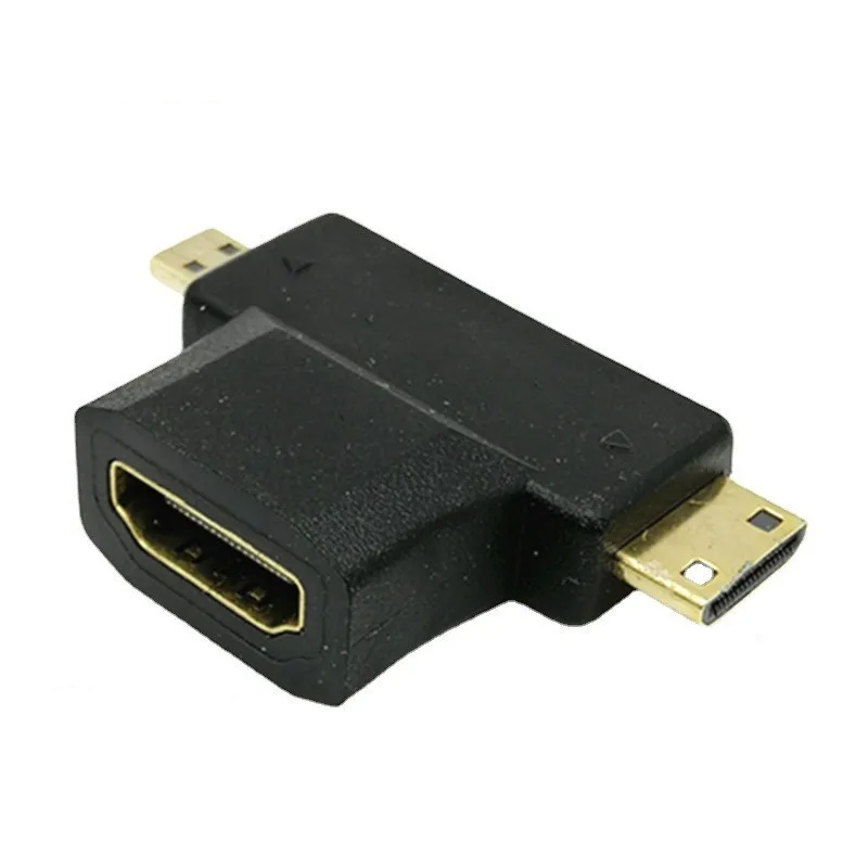 Микро/HDMI-совместимый адаптер 2 в 1 удлинитель разъема папа-мама