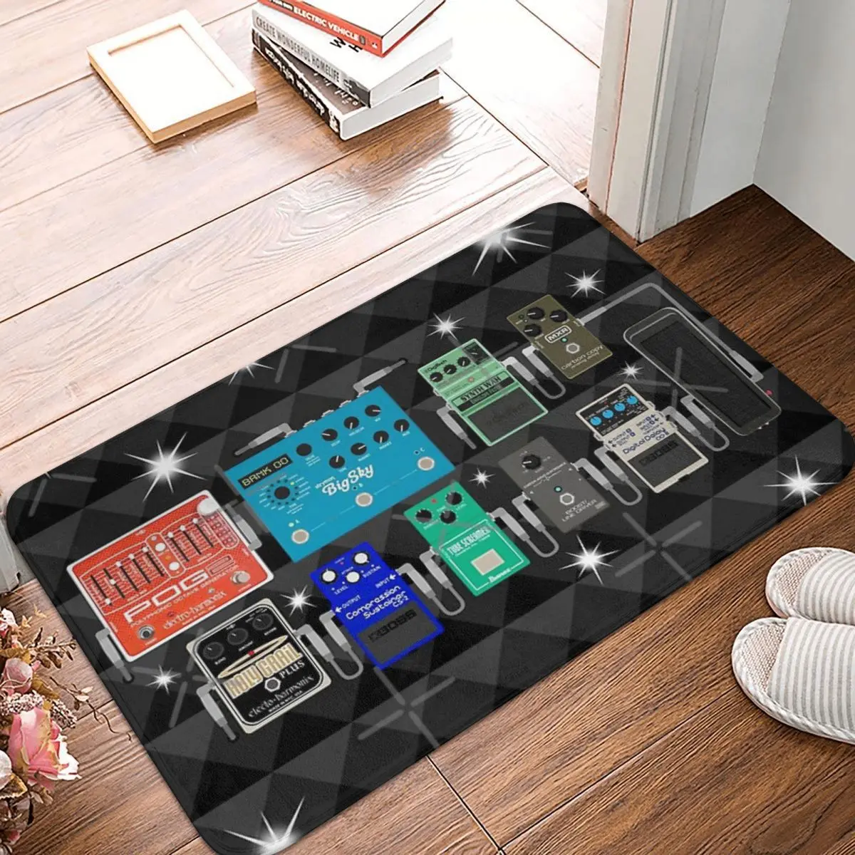 

Pedal Board Of The Starz Carpet, Polyester Floor Mats Mats Doorway Indoor Birthday Gifts Mats Customizable