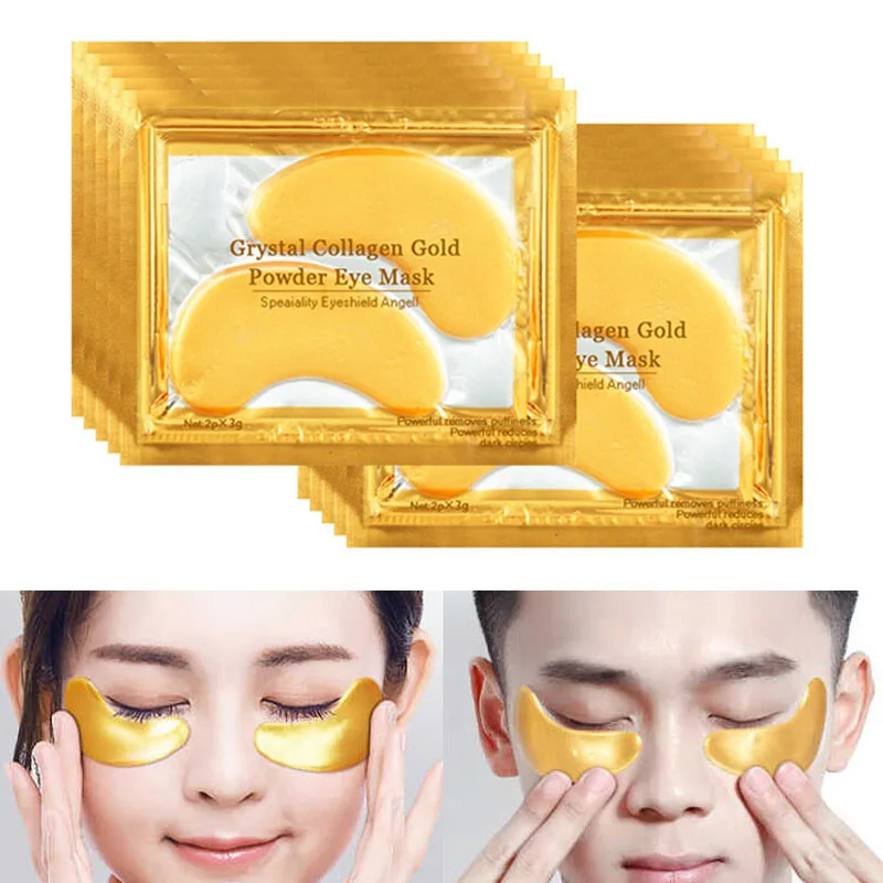

60pcs Crystal Collagen Gold Eye Mask Anti Dark Circles Anti-Aging Hydrating Eyes Care Gel Masks Eye Patches Korean Cosmetics