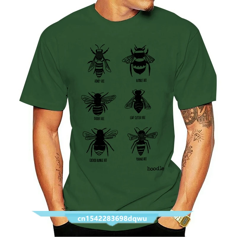 

Bee T-shirt - Organic Cotton Mens T-shirt - Screen Printed eco-friendly Mens Clothing - Bee Illustration - Animal Illustration