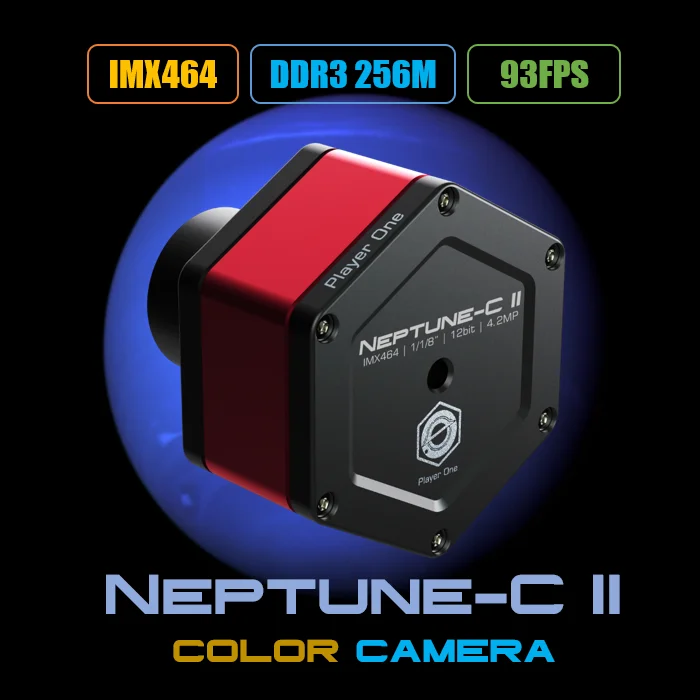 

Player One Neptune-C II IMX464 USB3.0 Color Planetary Camera Suitable for Astronomy Enthusiasts LD2069A