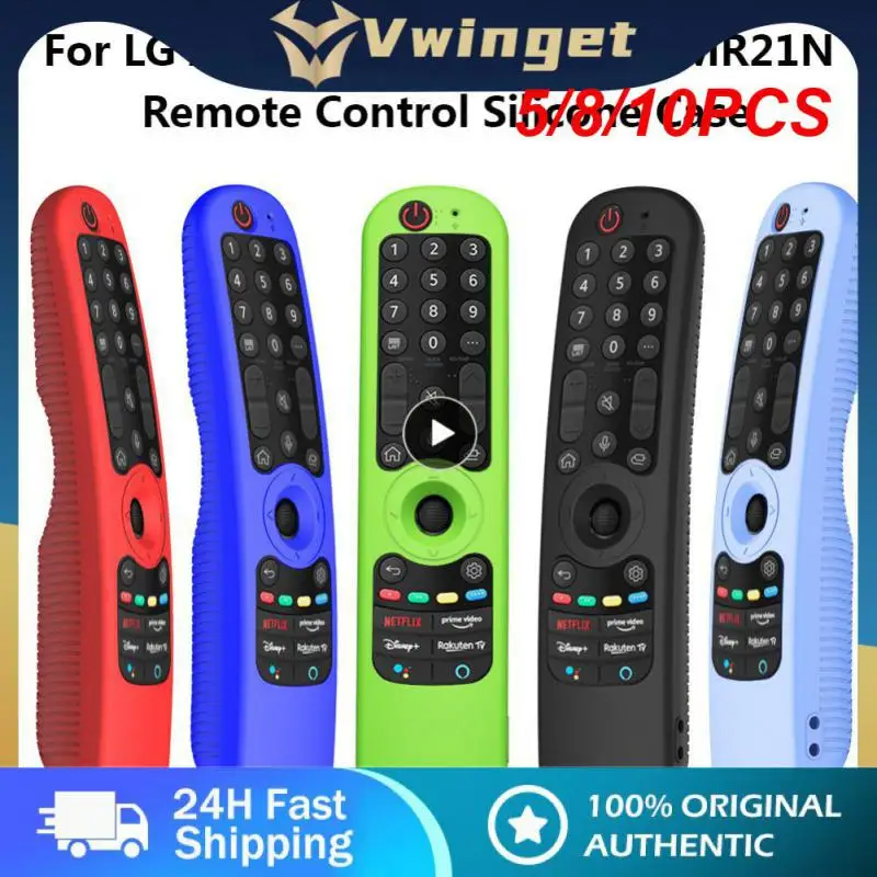 

5/8/10PCS Skid-proof Soft Remote Control Cover Washable Silicone Case Shockproof Protective Case