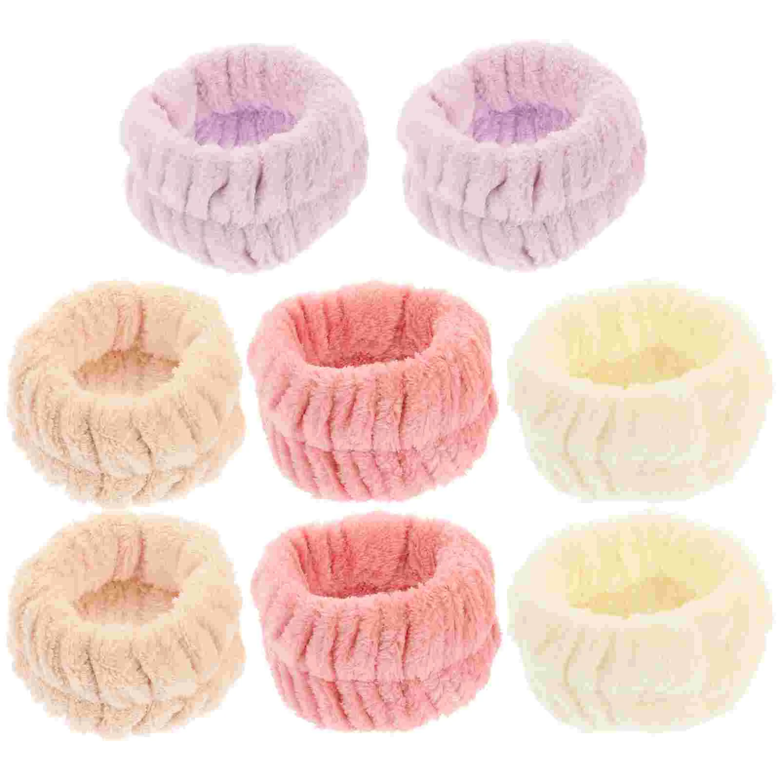 

8Pcs Wrist Bands Face Washing Wristbands For Girls Wash Towel Wrist Wash Bands Spa Accessories for Girl Home