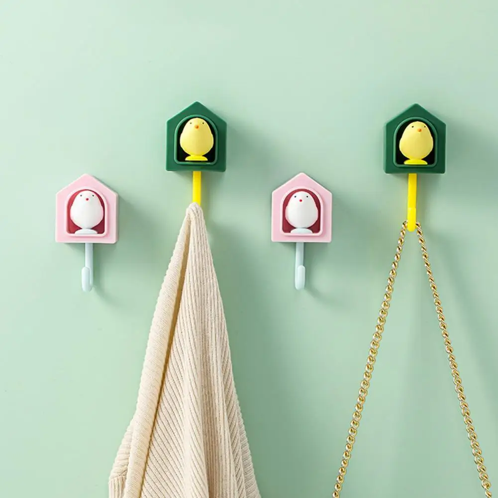 

Крючки-вешалки с пряжкой, крючки с мультяшным дизайном, Пластиковые Креативные крючки для хранения птичьей клетки, дверные крючки, домашние...