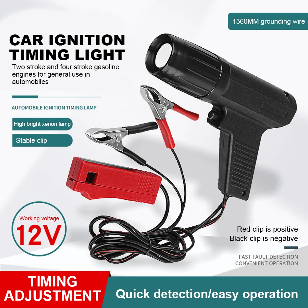 

12V Ignition Timing Gun Professional Automotive Strobe Lamp Inductive Petrol Engine Timing Light For Car Motorcycle Marine