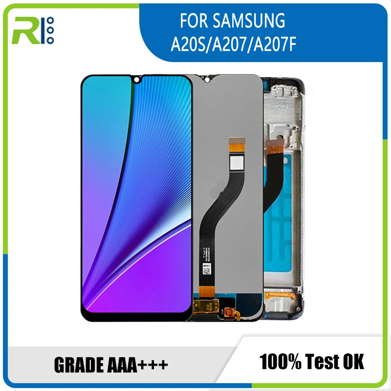 

For Samsung galaxy A20S A207 lcd Digitizer Display Mit Touchscreen Digitizer Montage A207F SM-A207M LCD