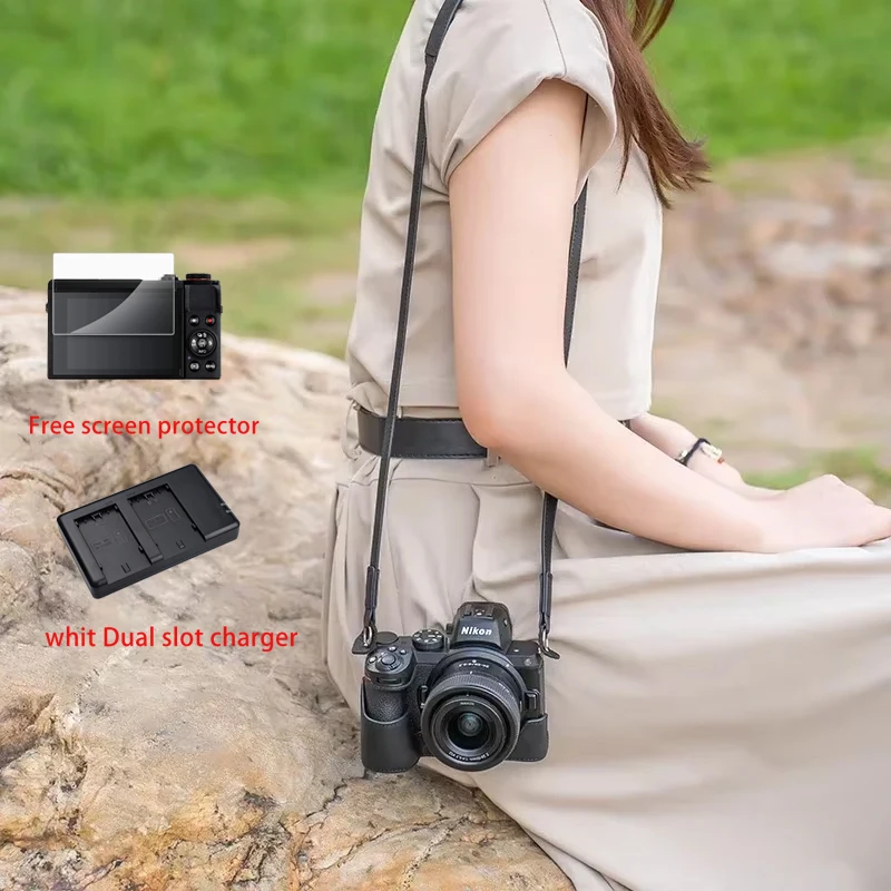 Защитный чехол ручной работы из натуральной кожи для Nikon Z5 Z6 Z7ii