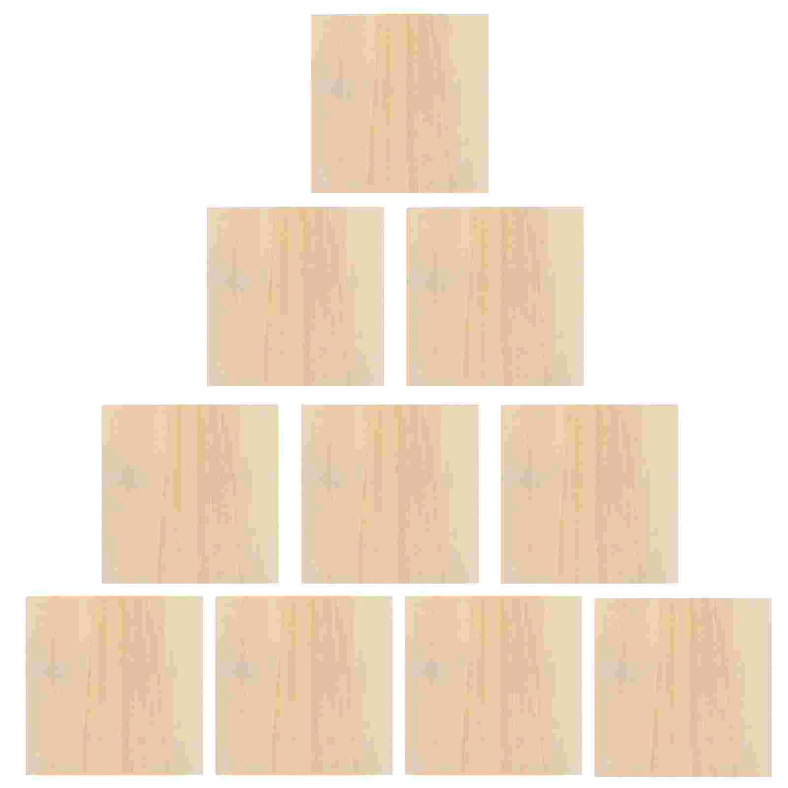 

10 Pcs Blank Wooden Picture Frame Kids Educational Toy Panel DIY Clay Photo Frames Tray