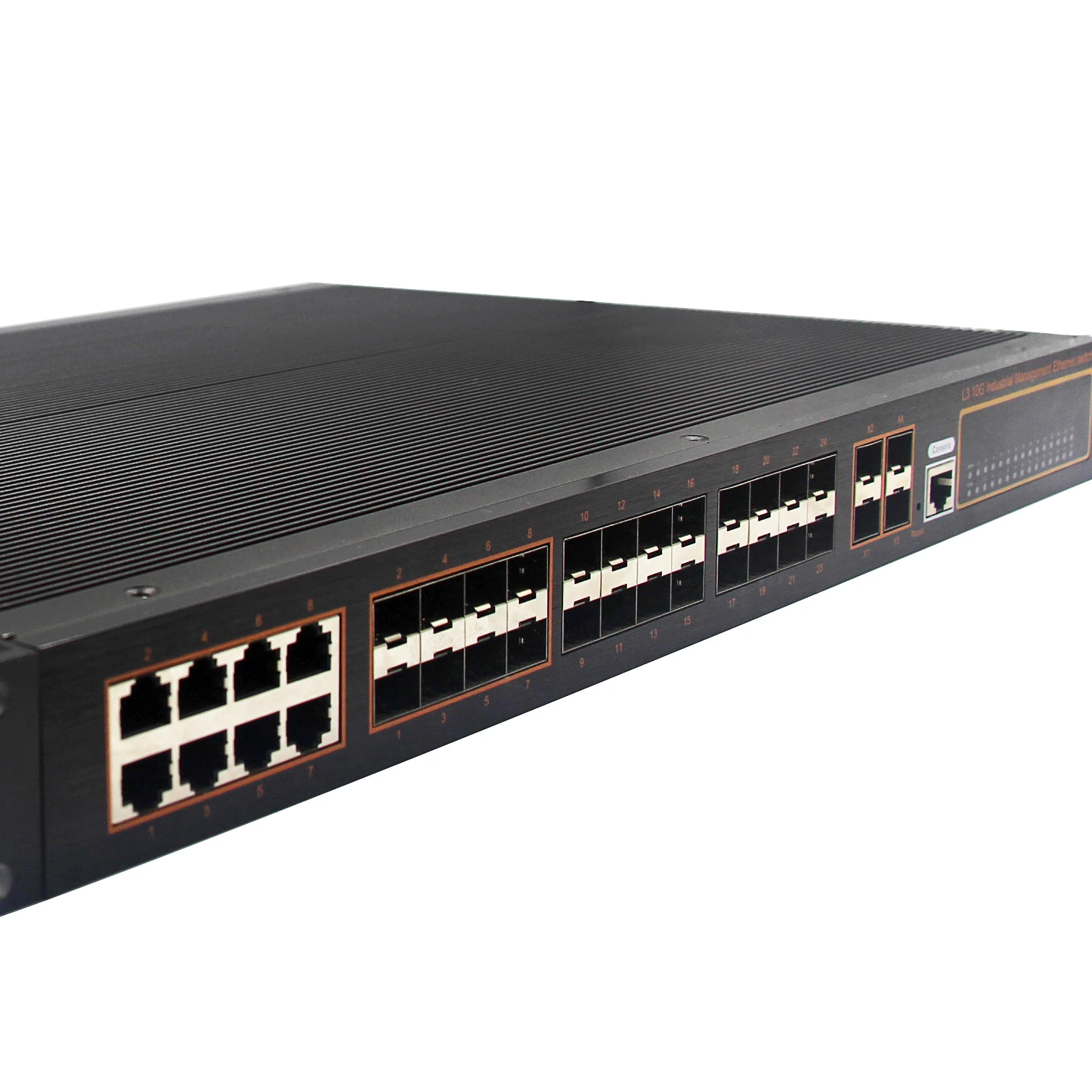 

2022 SunSoont OEM 32 порта управляемый промышленный переключатель 10G управляемые промышленные переключатели