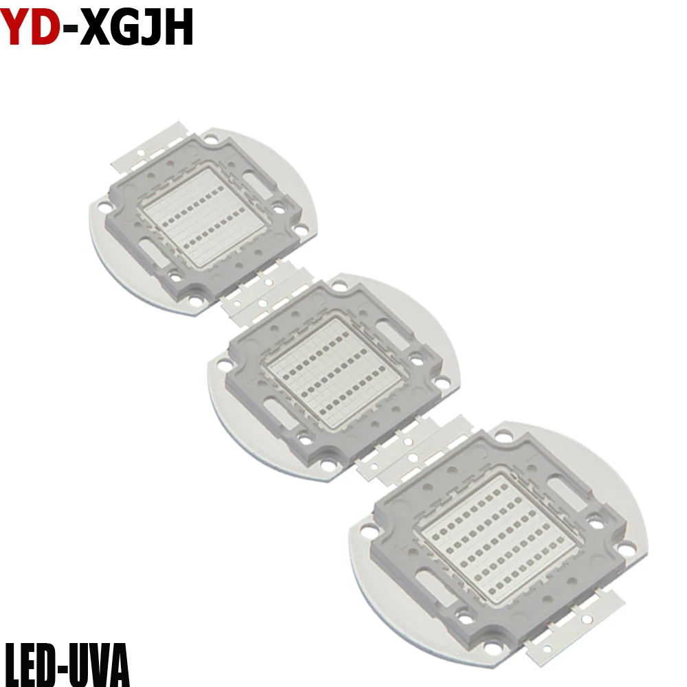 Фото Мощный UVA LED чип для ламп для маникюра, УФ-светодиоды 360-425 нм, 3-100 Вт, подходят для профессионального оборудования для нейл-арта №1