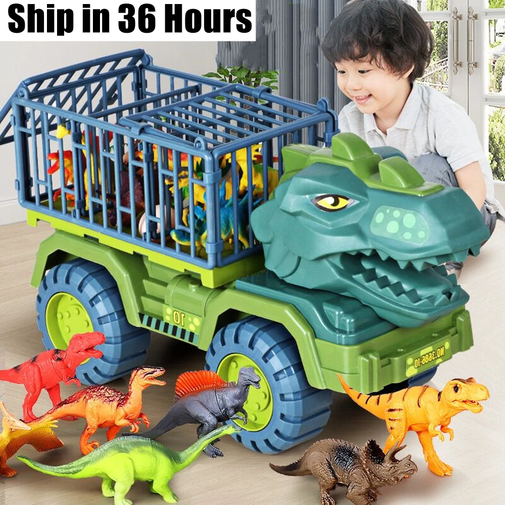 Toy Dinosaurs Transport Car Dinosaur Carrier Truck Toy Indom