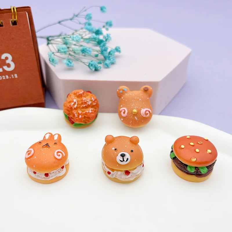 

Mini Simulation Food Hamburger Pretend Play For Doll Kitchen Toys Dollhouse