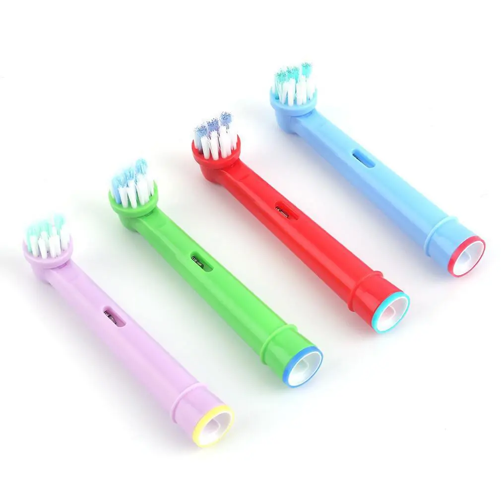 

4 pcs/set EB-10A Kids Electric Toothbrush Replacement Head For Oral B Toothbrush Heads Extra-Soft Bristles Tooth Cleaner Brush