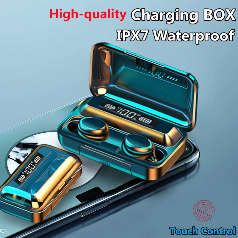 

TWS Bluetooth Earphones Stereo Wireless 5.1 Bluetooth Headphones Touch Control Noise Cancelling Sports Headset With Microphone