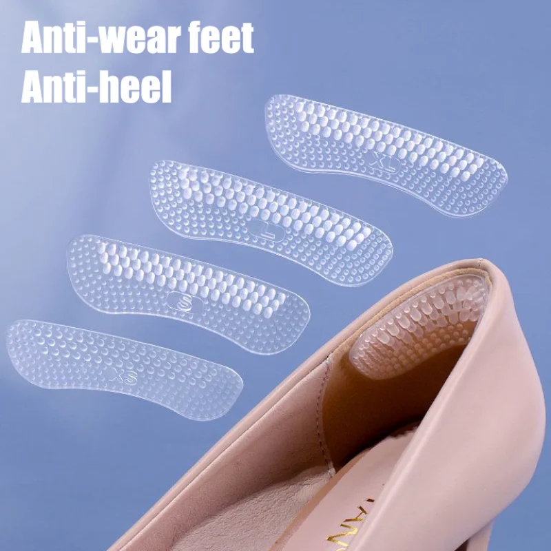 

1 Pair Silicone Heel Stickers Heels Grips for Women Men Anti Slip Heel Cushions Non-Slip Inserts Pads Foot Heel Care Protector