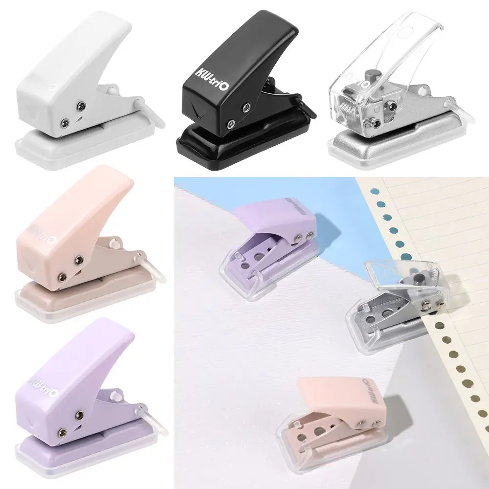

Small Circle Shape Office Scrapbook Single Hole Paper Cutter Mini Hole Punch PVC Card Punch