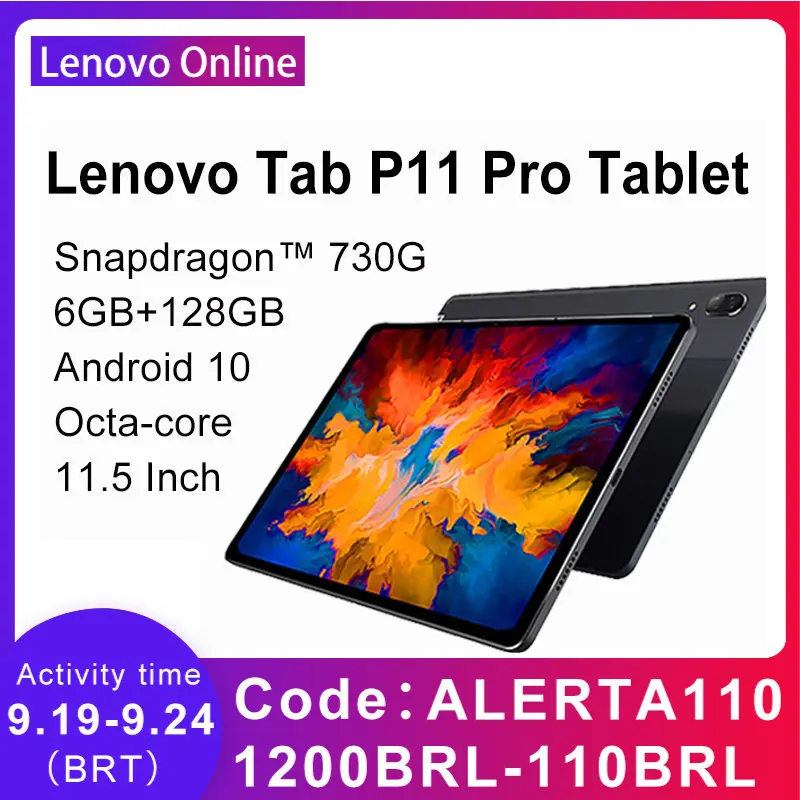 Lenovo-Tablet P11 Pro Xiaoxin Pad Pro, Snapdragon 730, ocho núcleos, 6GB de Ram, 128 GB de Rom, pantalla OLED de 11,5 pulgadas, 2,5 K, 8500mAh, Android 10