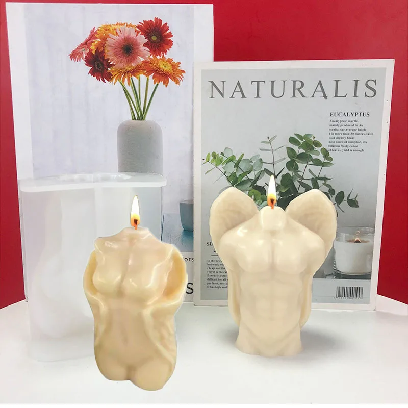 

New Angel Men's and Women's Candle Silicone Mold Angel Wings Men's and Women's Epoxy Mousse Cake Mold Candle Making Resin Mold