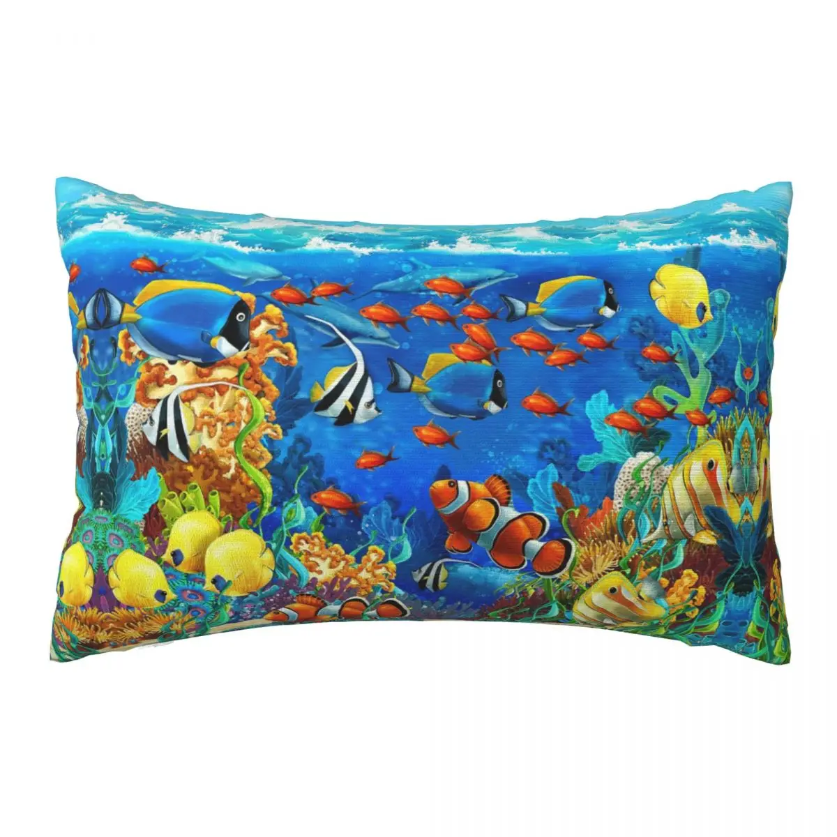 

Underwater Ocean Decorative Pillow Covers Throw Pillow Cover Home Pillows Shells Cushion Cover Zippered Pillowcase