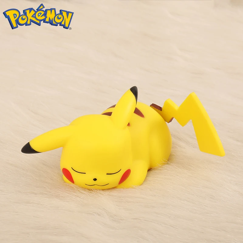 Pokemon Pikachu Night Light TAKARA TOMY Cute Anime Soft Bedroom Bedside LED Room Decoration Children's Toy Gift |