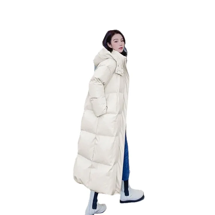 2022 Winter New Women's Down Cotton Jacket with The Same Warm Super-Long Korean Version of Knee-High To Ankle Cotton Jacket