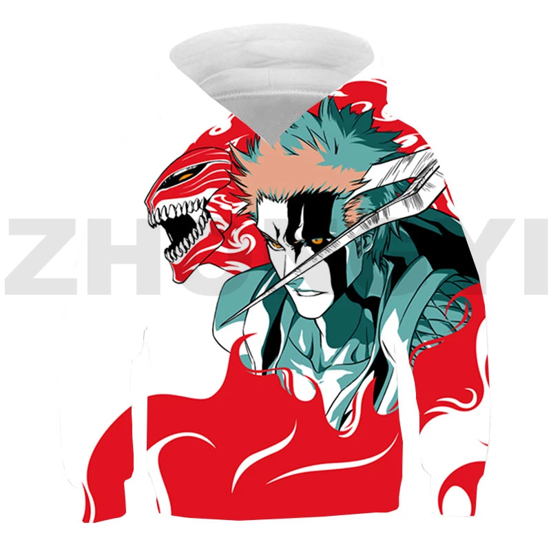 

New Cartoon Bleach 3D Print Hoodies Trend Men Clothing Merch Kawaii Anime Casual Oversized Sweatshirt Teenager Cosplay Costume