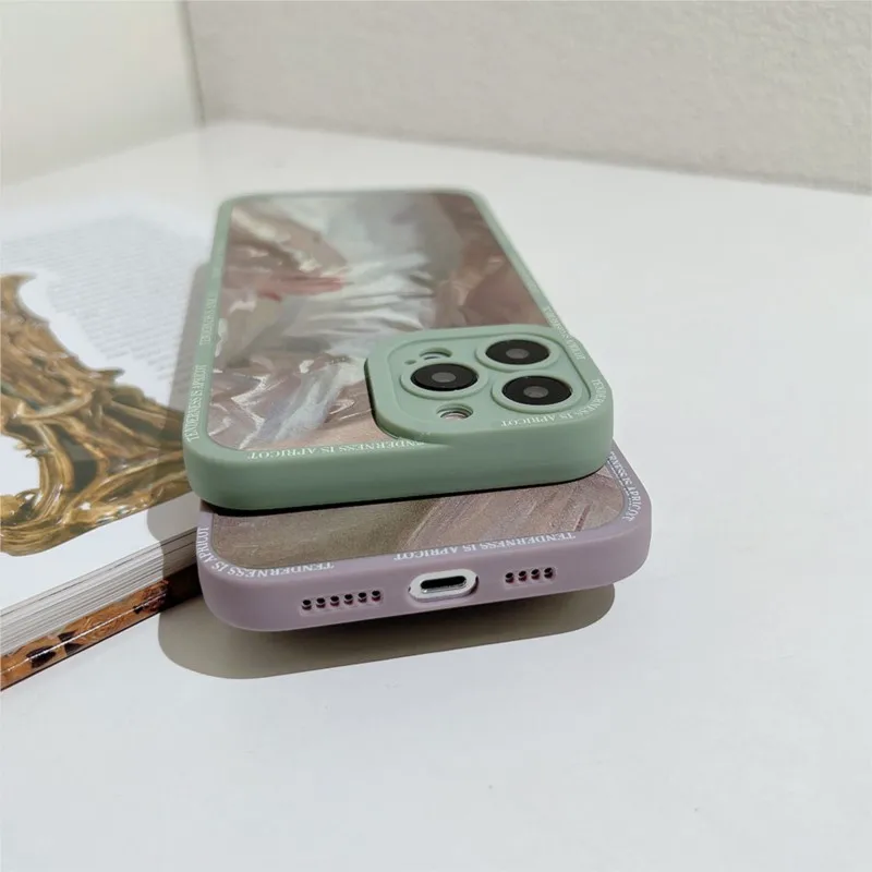 Vintage Frosted Phone Case Suitable for 13 Pro Max 14 12 11 Pro X's Xsmax 7 8 Plus SE TPU Rear Cover Protector New Product