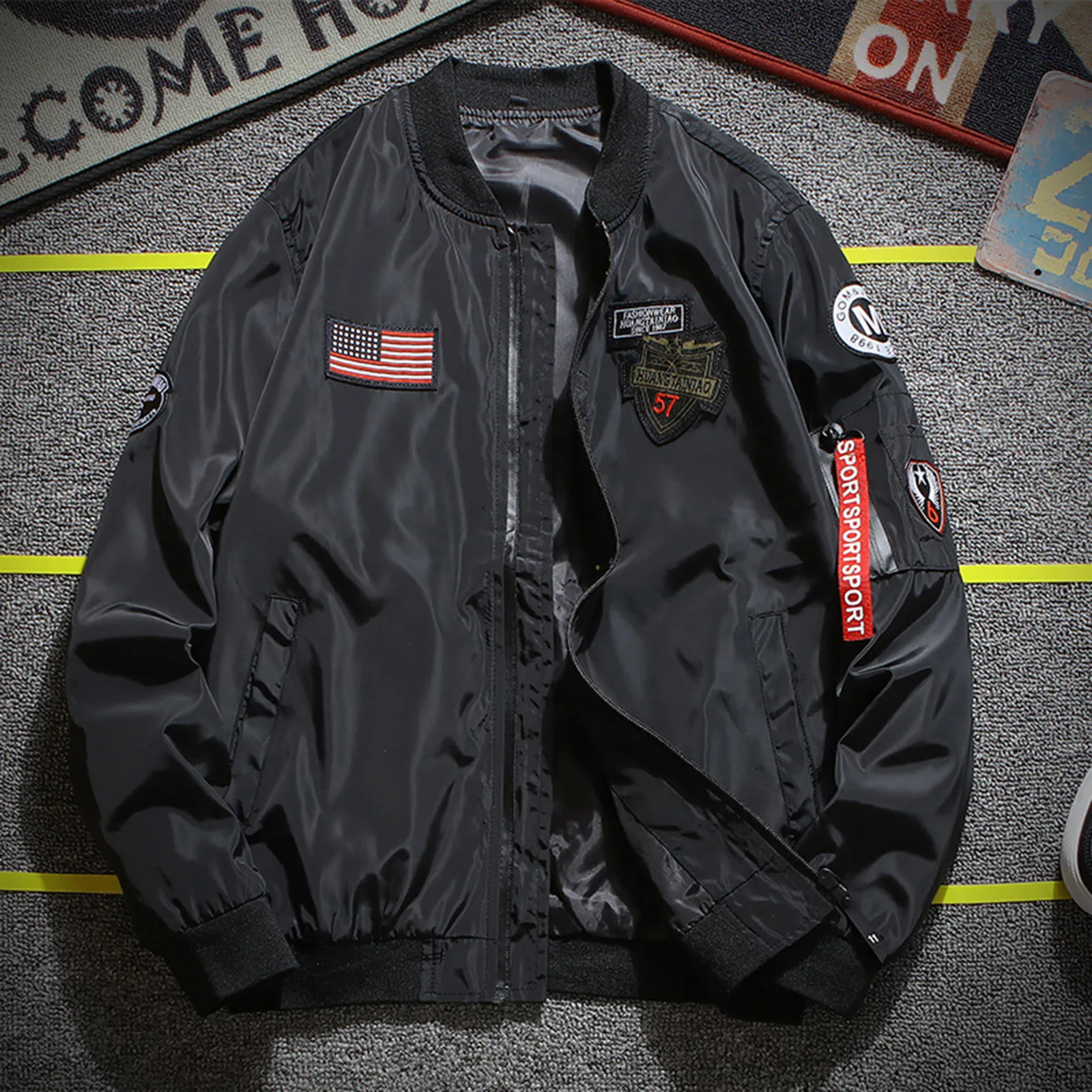 Модная мужская бейсбольная одежда Спортивная повседневная Рабочая куртка для