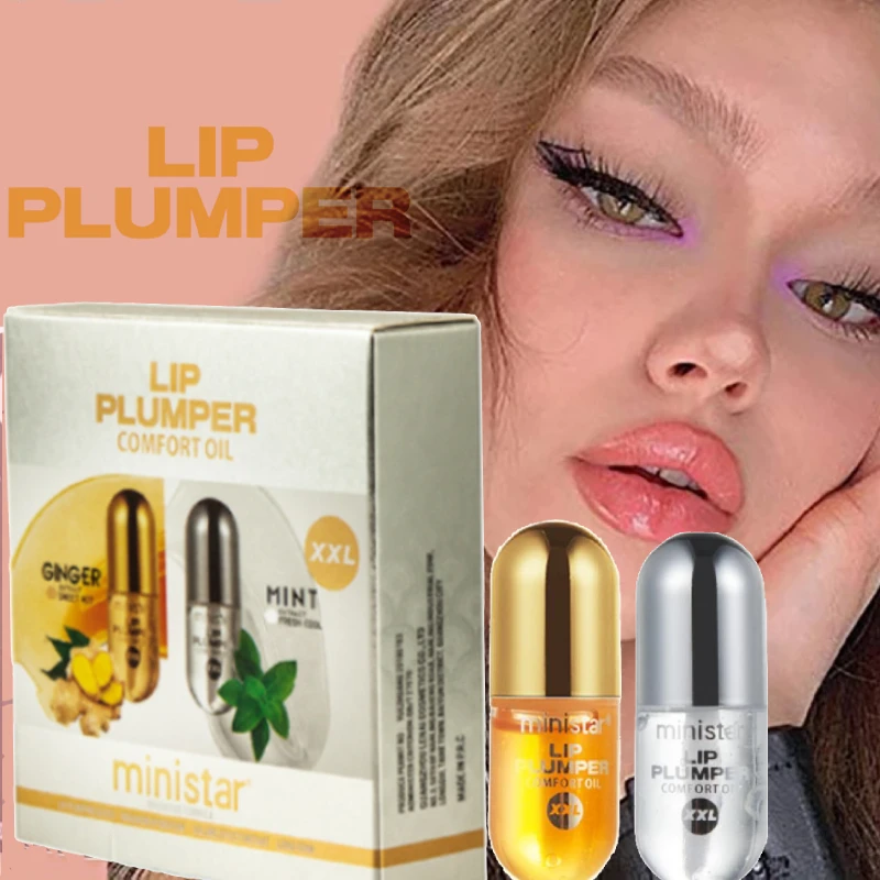 

2pcs Transparent Lip Plumper Instant Volumising Lips Plumper Repairing Reduce Lip Fine Lines Mask Long Lasting Moisturizer Care